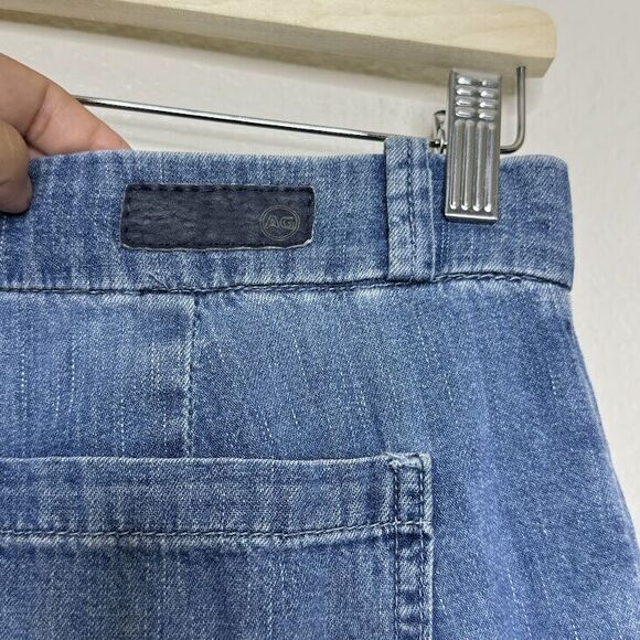 AG Adriano Goldschmied Jeans Size 28 Wide Leg Crop The Bobbie 100% Cotton Denim - Picture 9 of 12